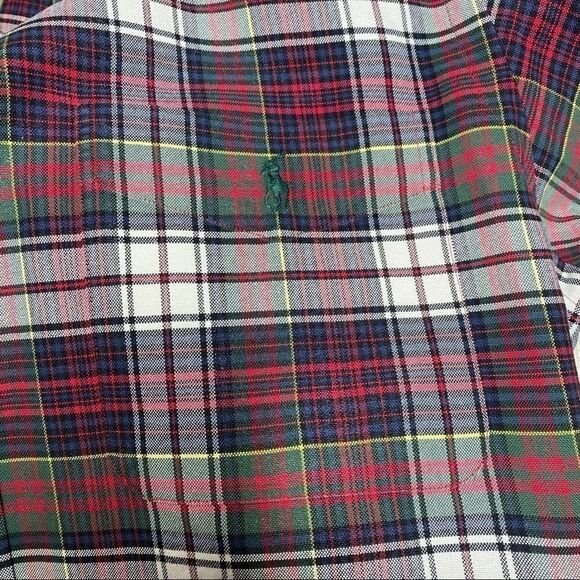Ralph Lauren Red Tartan Plaid Button Down Shirt - Picture 5 of 16